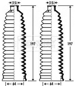 BORG & BECK gofruotoji membrana, vairavimas BSG3273